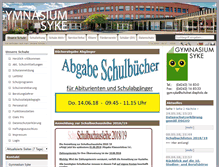 Tablet Screenshot of gymnasium-syke.de